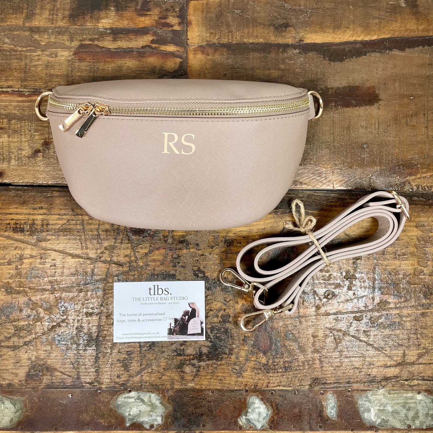 Personalised cross body bum bag