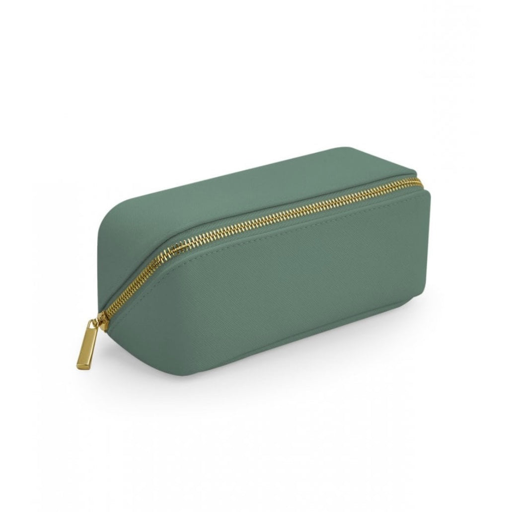 Personalised Embossed Open Flat Mini Make-up Bag