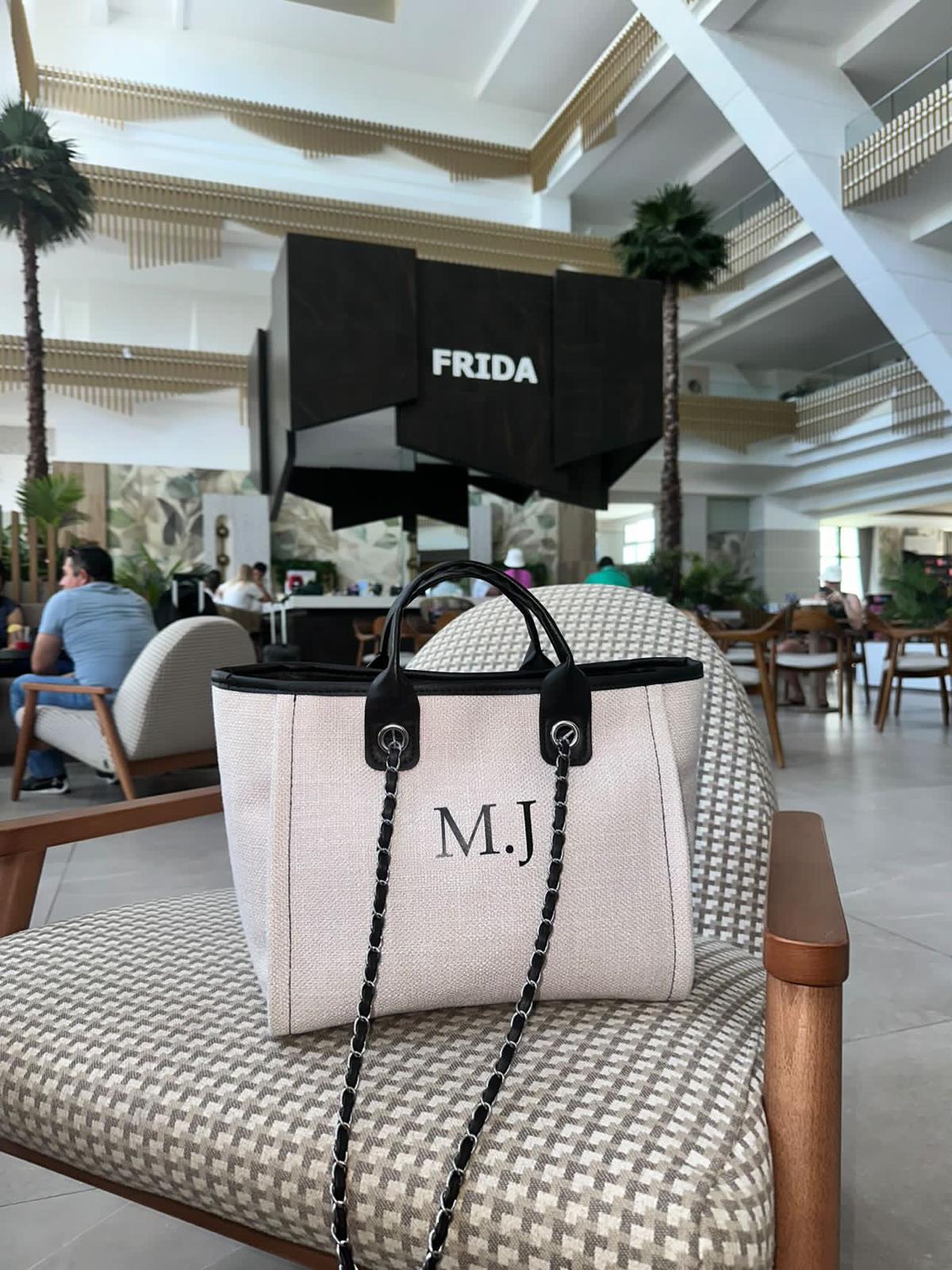 Personalised Canvas Chain Tote Bag
