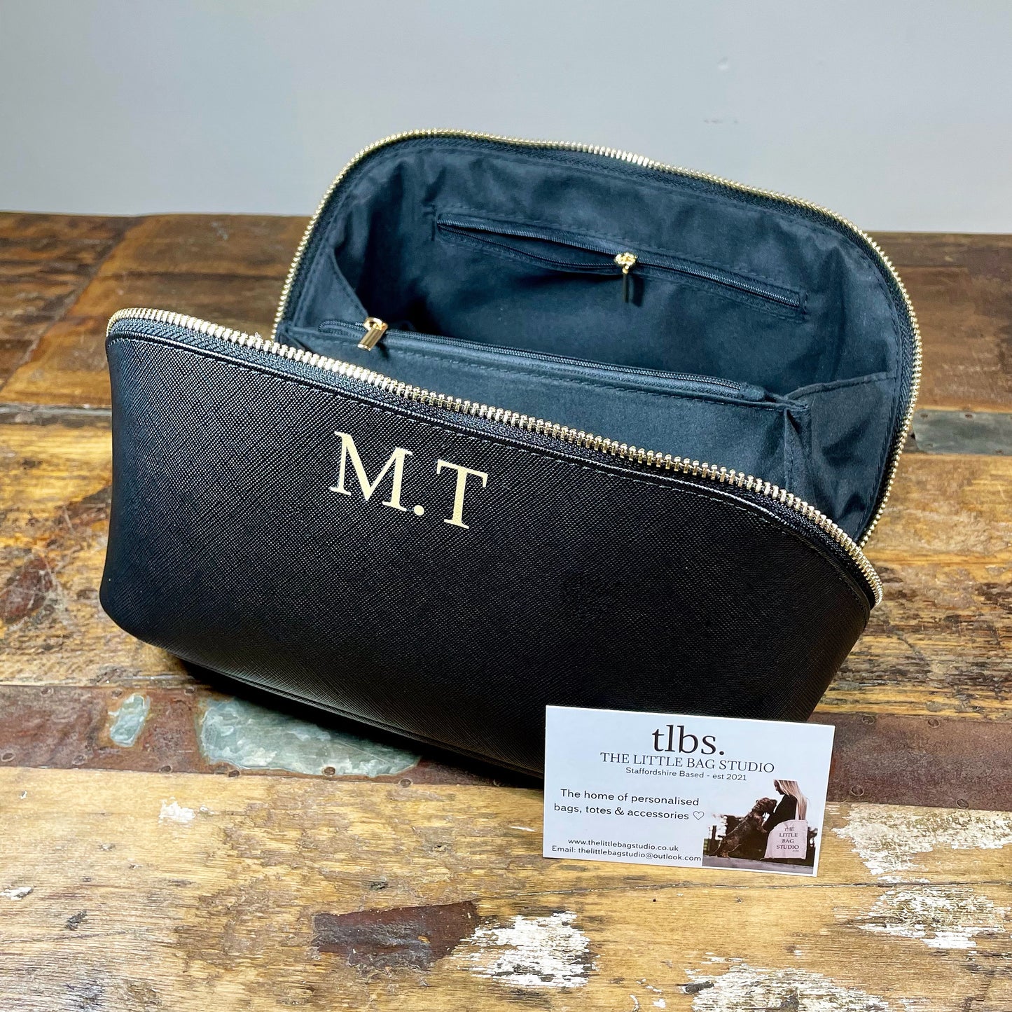 Personalised Open Flat Make-Up Case
