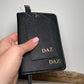 Personalised Embossed Passport cover and luggage tag set