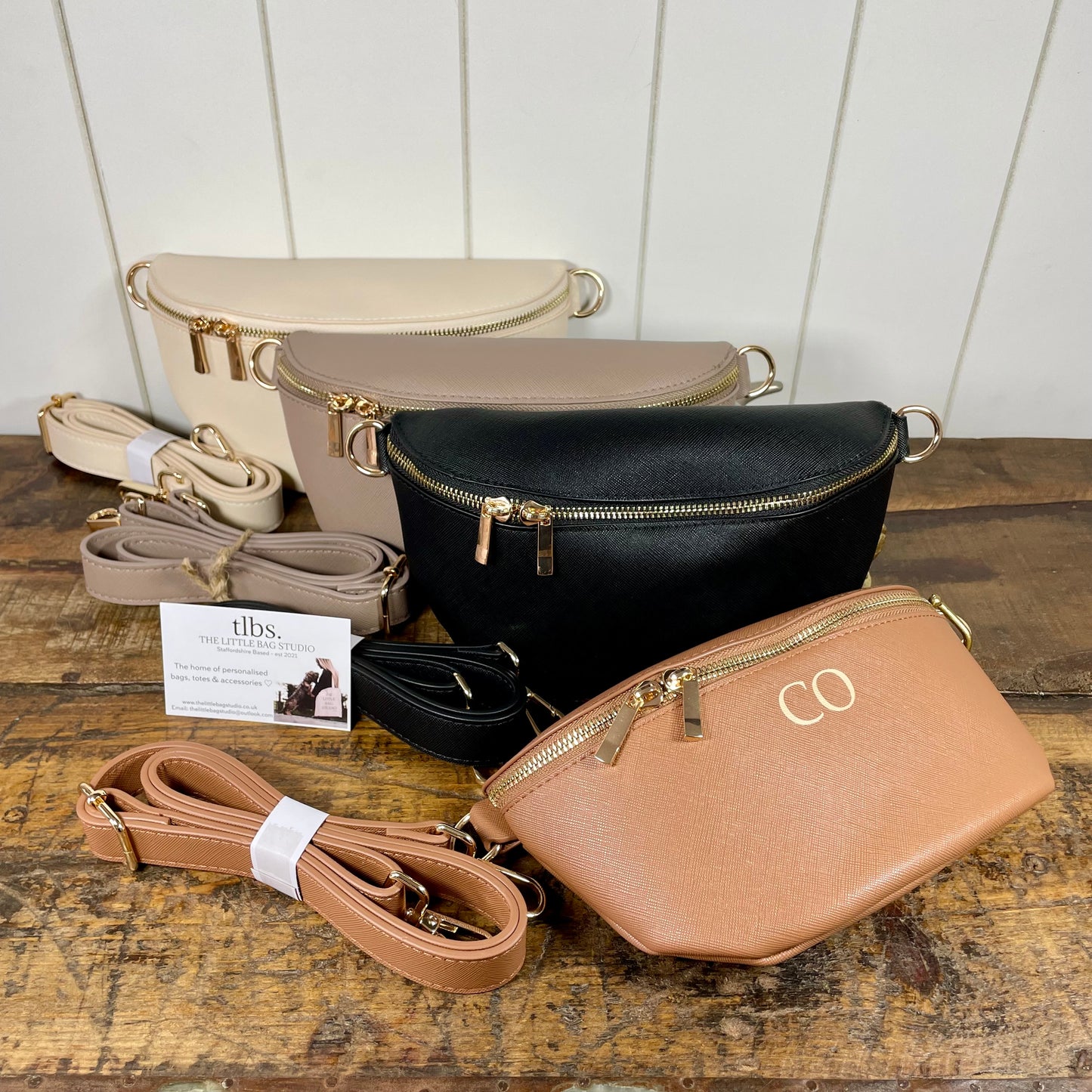 Personalised cross body bum bag