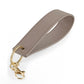 Personalised saffiano wristlet keychain