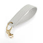 Personalised saffiano wristlet keychain