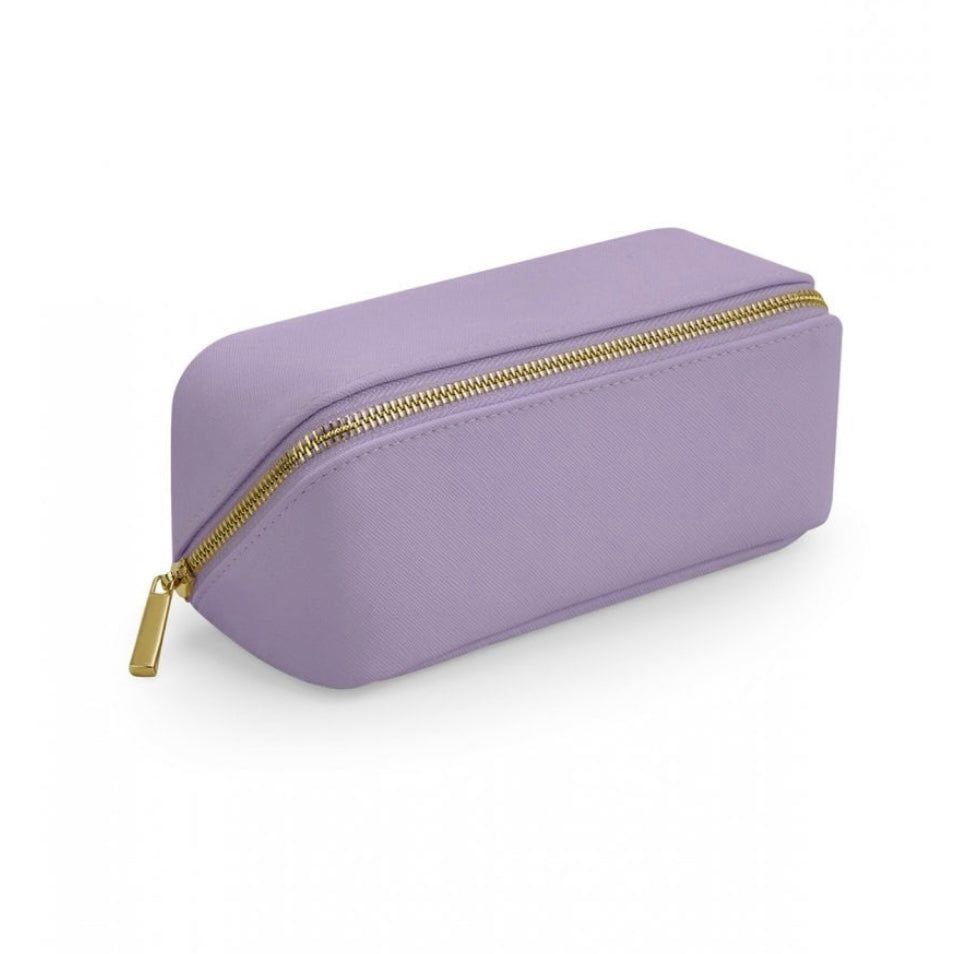 Personalised Embossed Open Flat Mini Make-up Bag