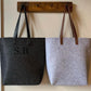 Premium Initial Felt Tote
