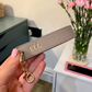Personalised saffiano wristlet keychain