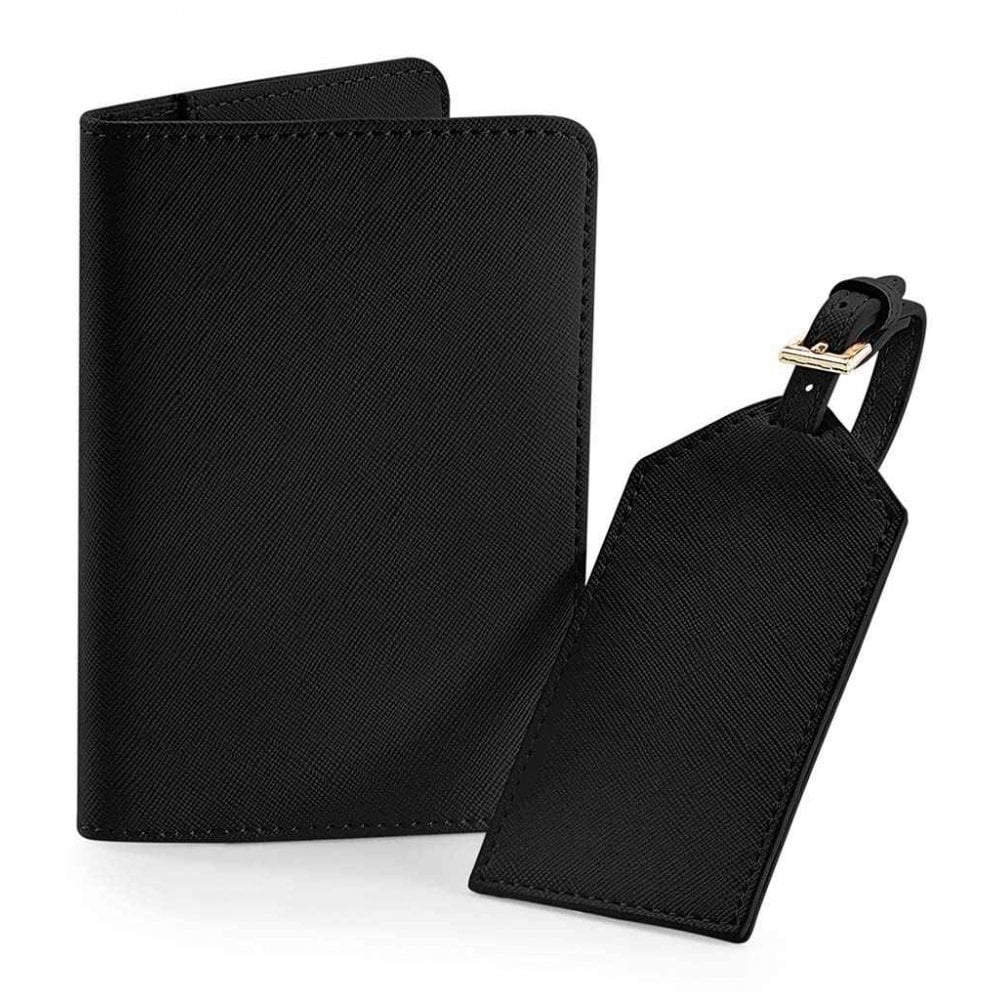 Personalised Embossed Passport cover and luggage tag set