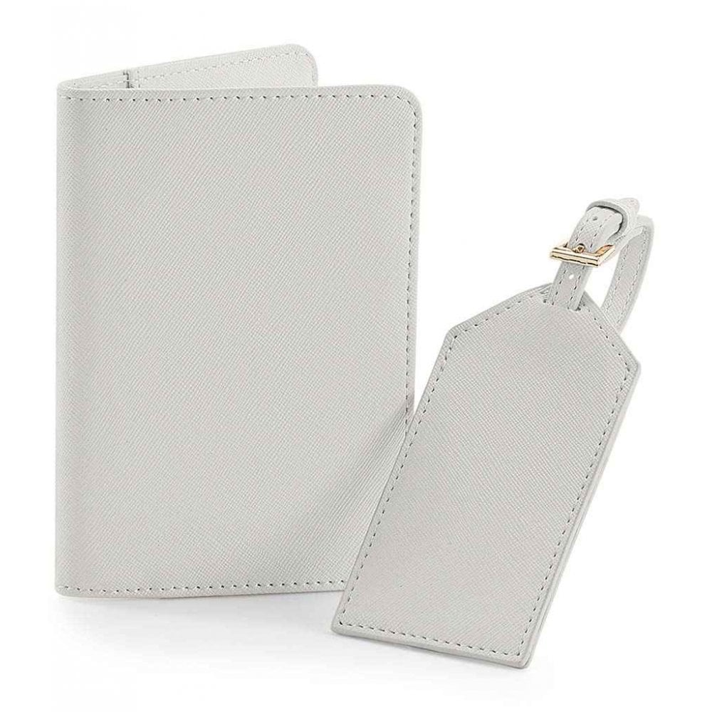 Personalised Embossed Passport cover and luggage tag set