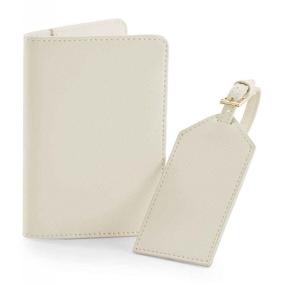 Personalised Embossed Passport cover and luggage tag set
